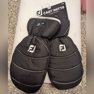 FootJoy Black and White Cart Mitts